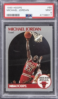 1990-91 Hoops #65 Michael Jordan - PSA MINT 9